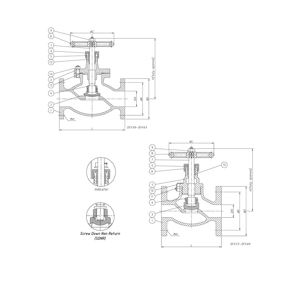 JIS 5K Straight Globe Valve (2)