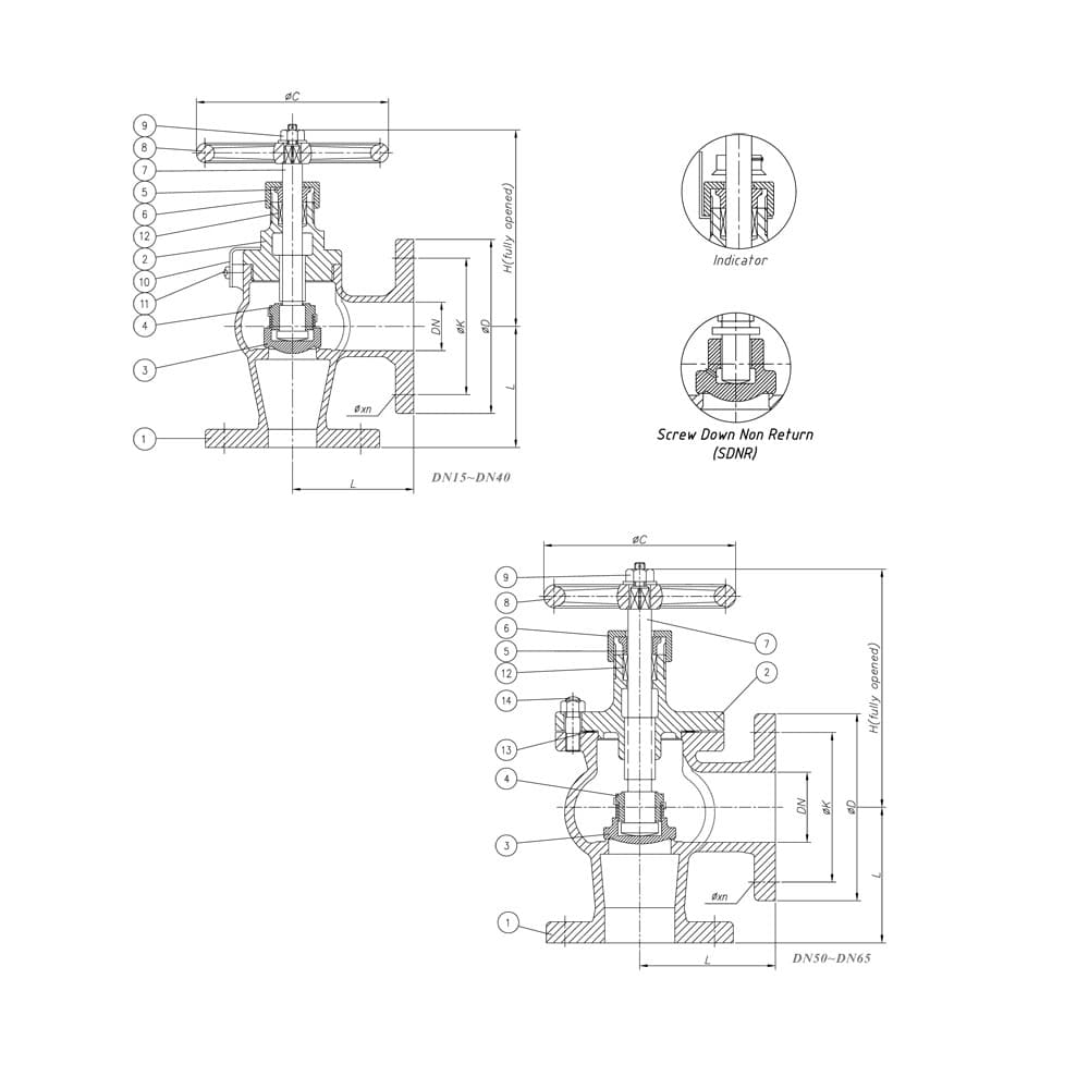 JIS 5K Angle Globe Valve (2)