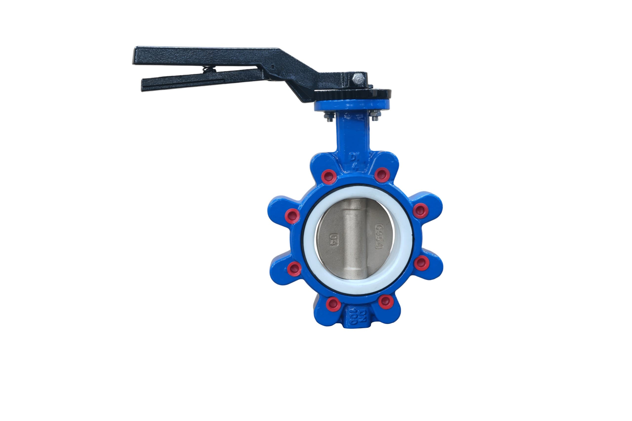 Aluminum Bronze Disc PTFE Seat Lug Butterfly Valve with Handle (2)