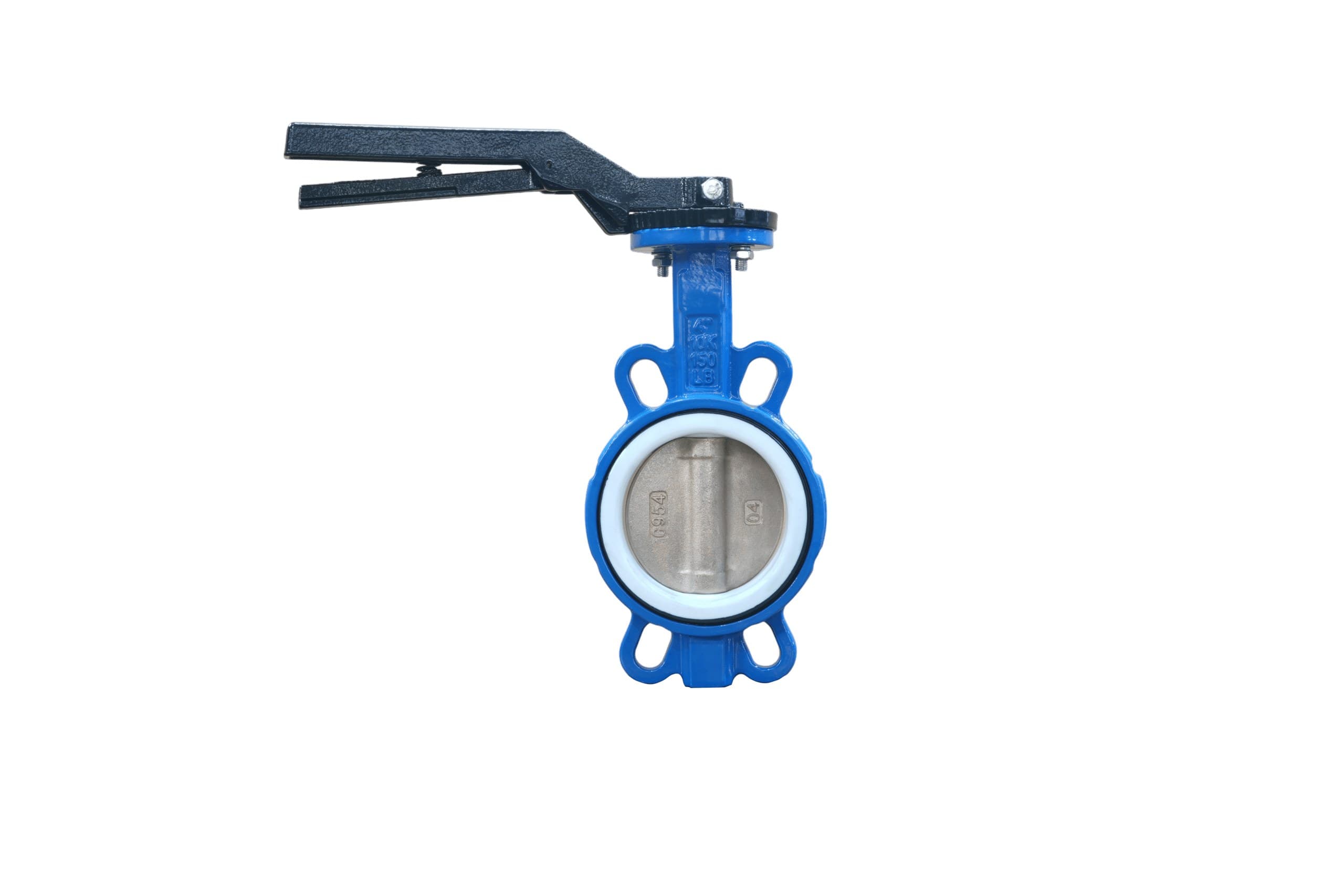 Aluminum Bronze Disc PTFE Seat Wafer Butterfly Valve with Handle (2)