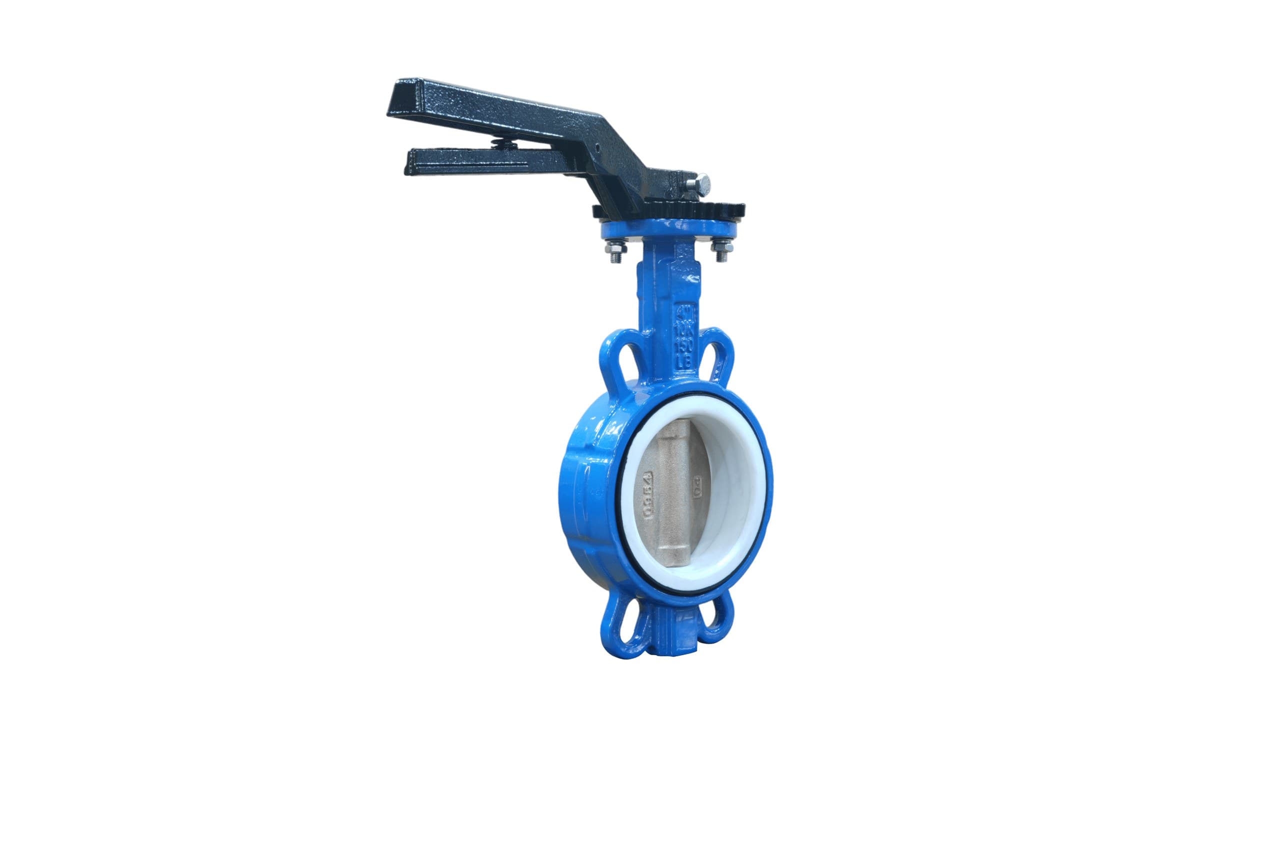 Aluminum Bronze Disc PTFE Seat Wafer Butterfly Valve with Handle (6)