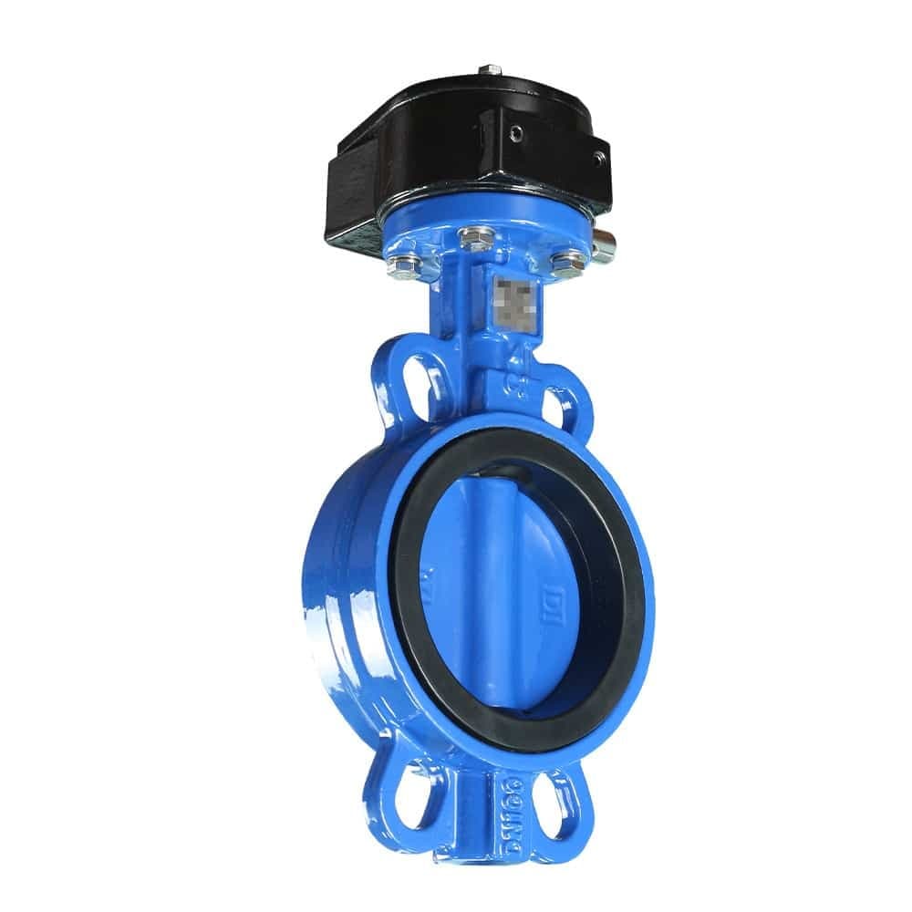 Cast Iron Wafer Butterfly Valve with Plate Spray Painted (2)
