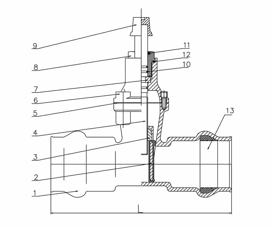 Clamp Fire Fighting Gate Valve (2)