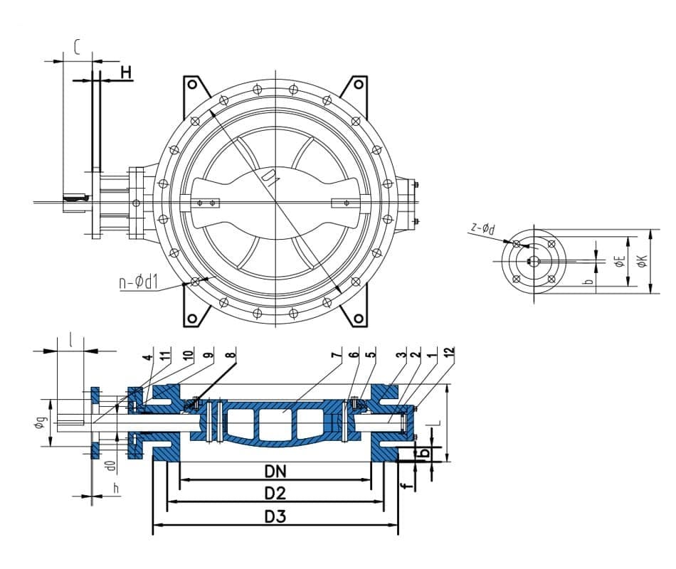 Double Eccentric Butterfly Valve (6)