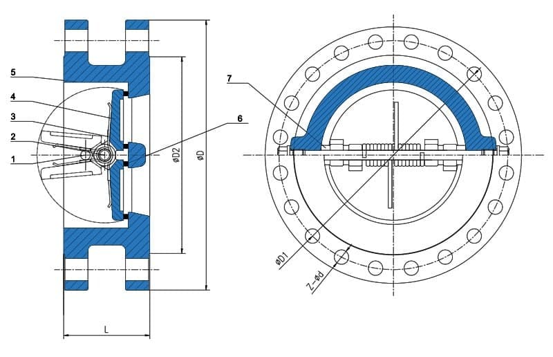 Double plate Flange Check Valve (4)