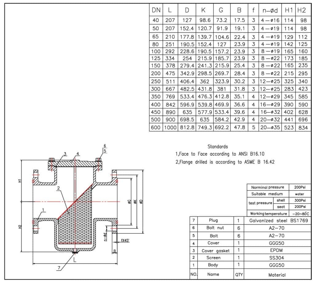 Ductile Iron Basket Strainer (2)