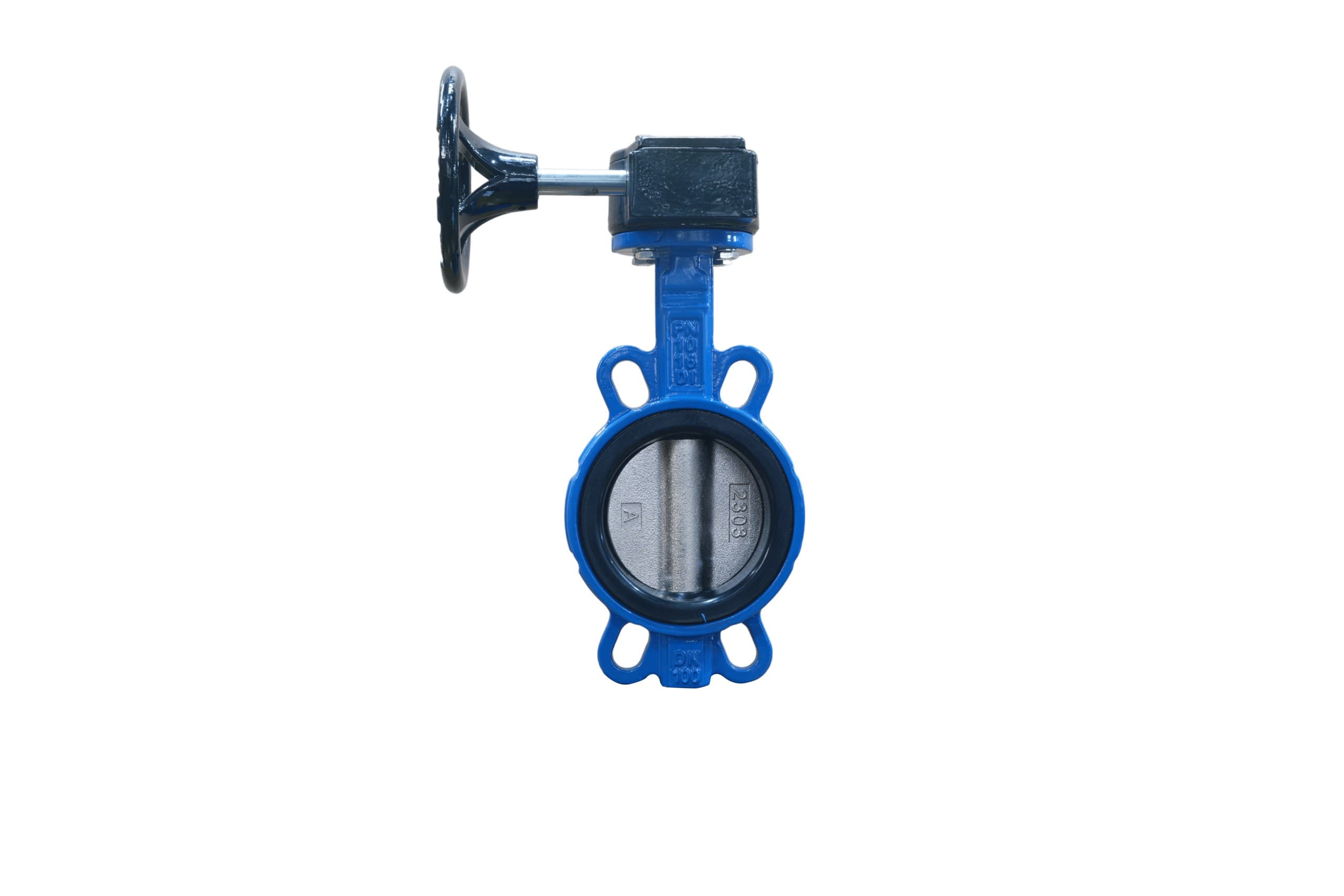 Ductile Iron Disc EPDM Seat Wafer Butterfly Valve with Gear Operator (2)