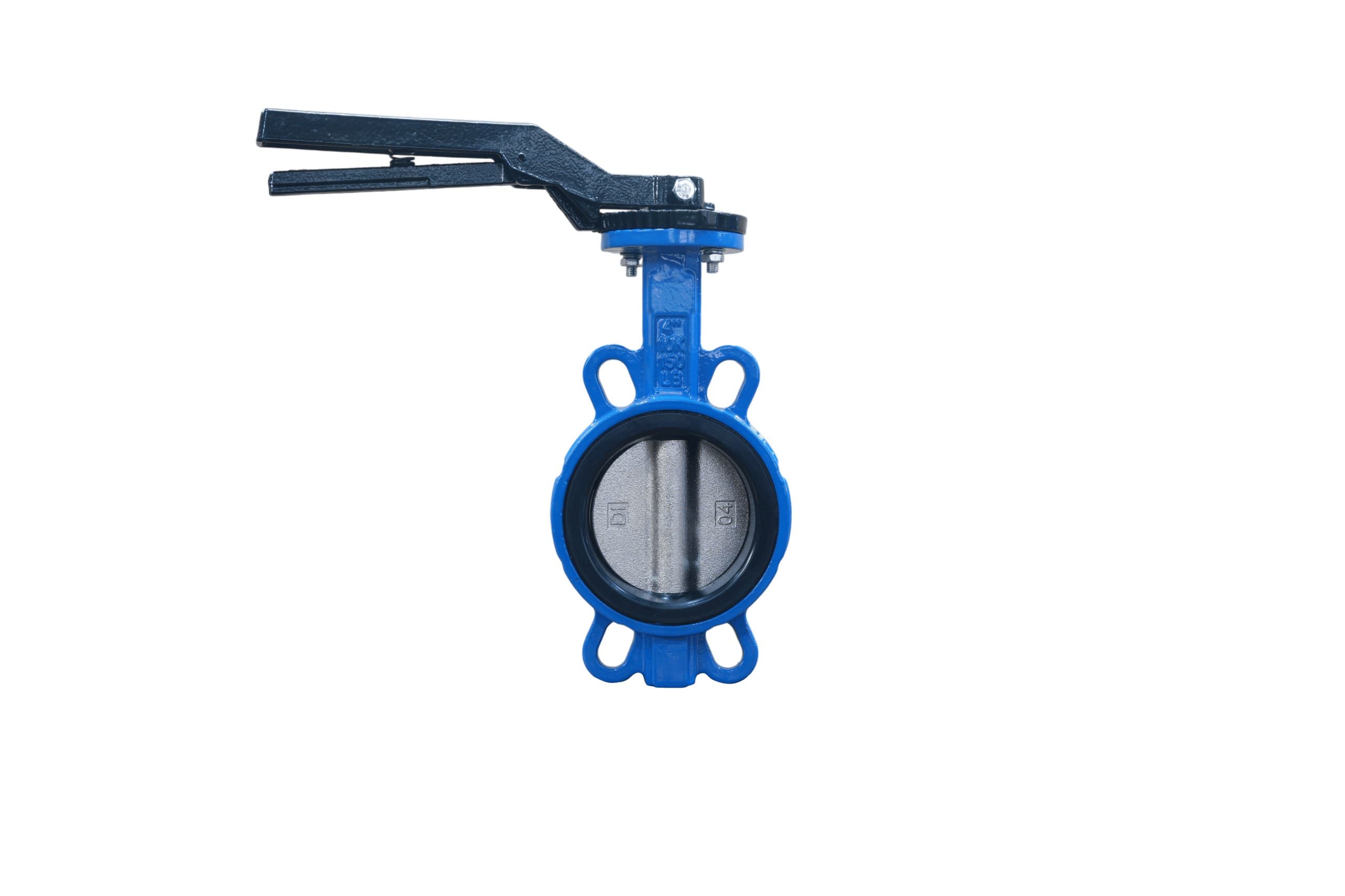 Ductile Iron Disc EPDM Seat Wafer Butterfly Valve with Handle (2)