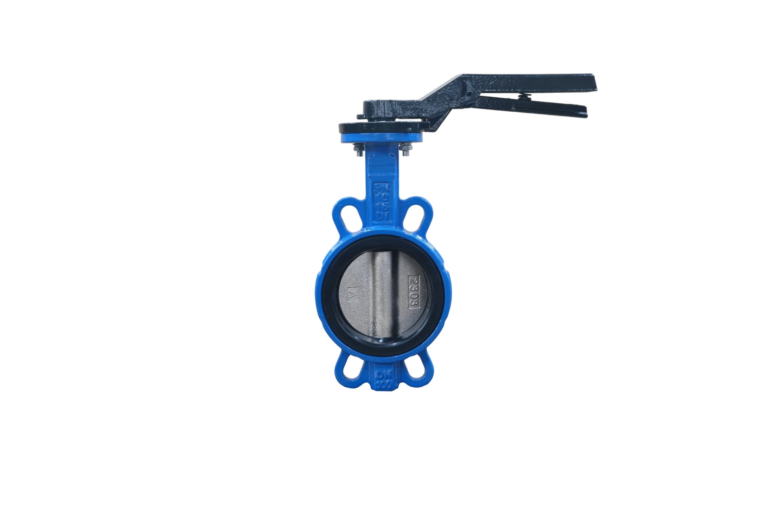 Ductile Iron Disc EPDM Seat Wafer Butterfly Valve with Handle