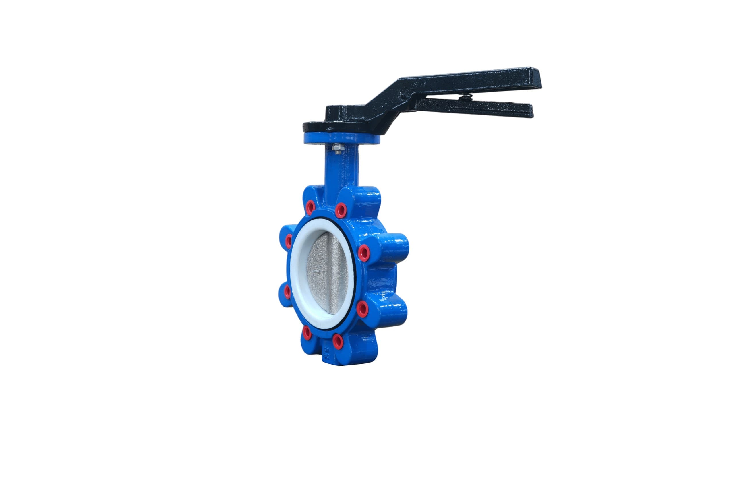 Ductile Iron Disc PTFE Seat Lug Butterfly Valve with Handle (2)