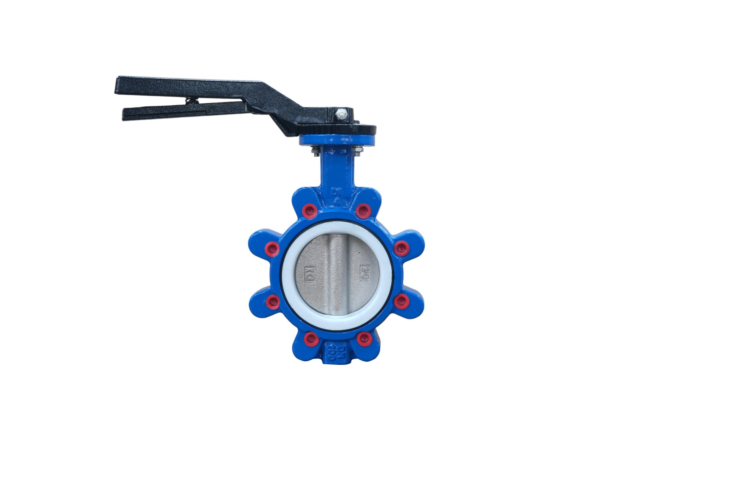 Ductile Iron Disc PTFE Seat Lug Butterfly Valve with Handle (3)