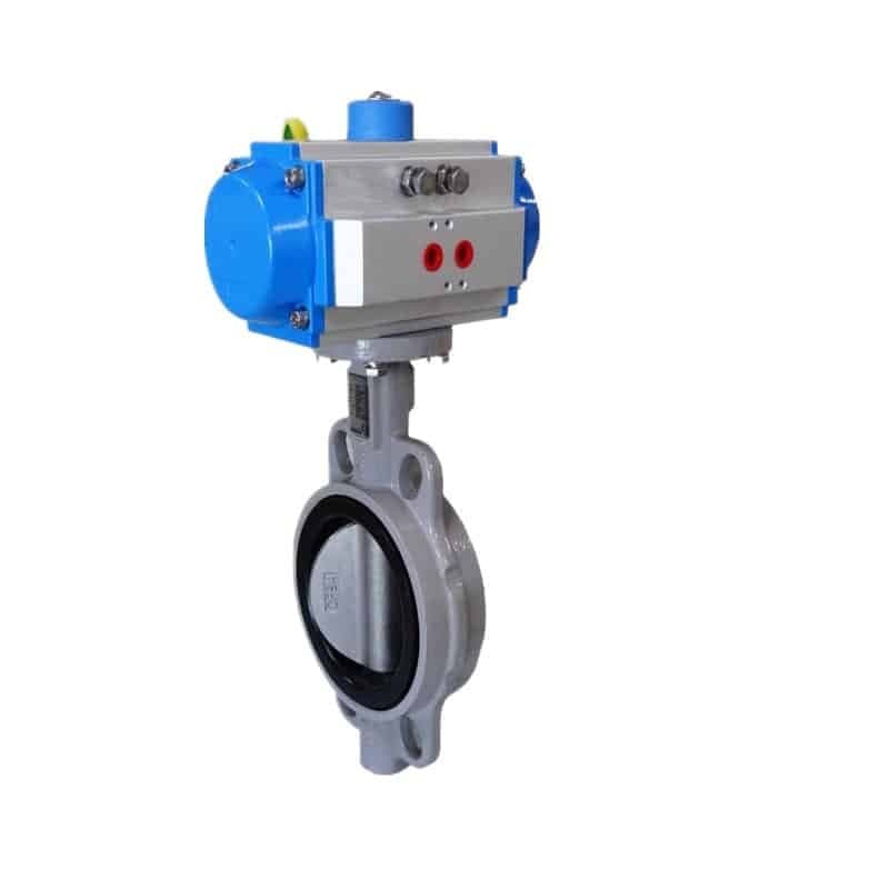 Pneumatic Actuators Wafer Butterfly Valve (2)
