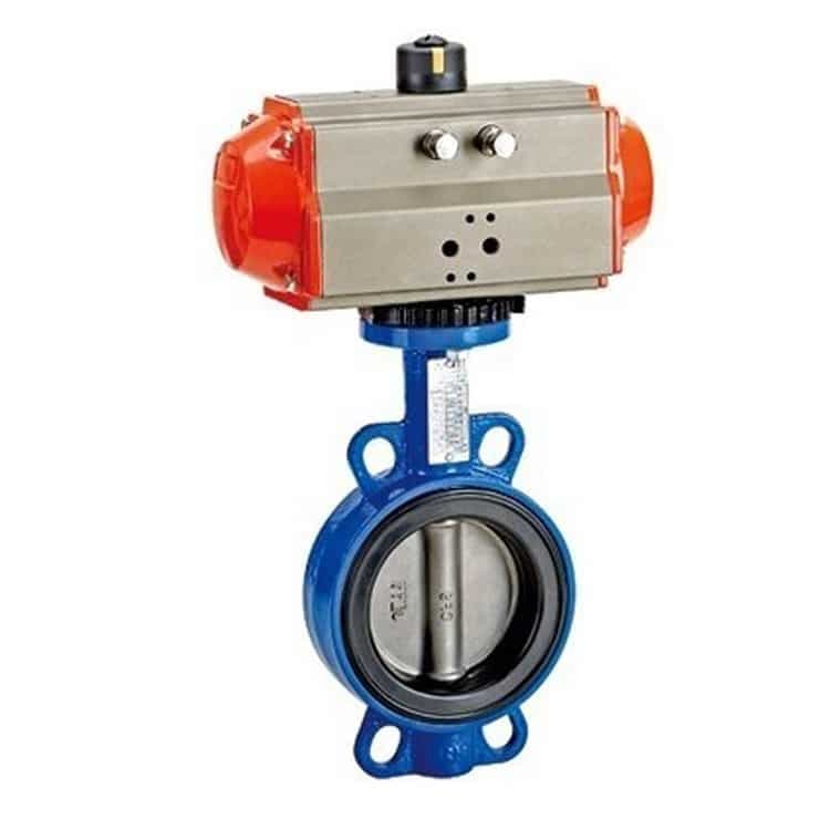 Pneumatic Actuators Wafer Butterfly Valve