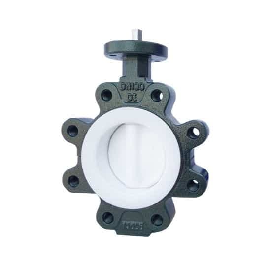 PTFE Coated Lug Butterfly Valve (2)