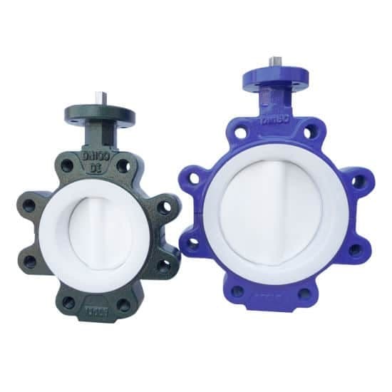 PTFE Coated Lug Butterfly Valve (3)