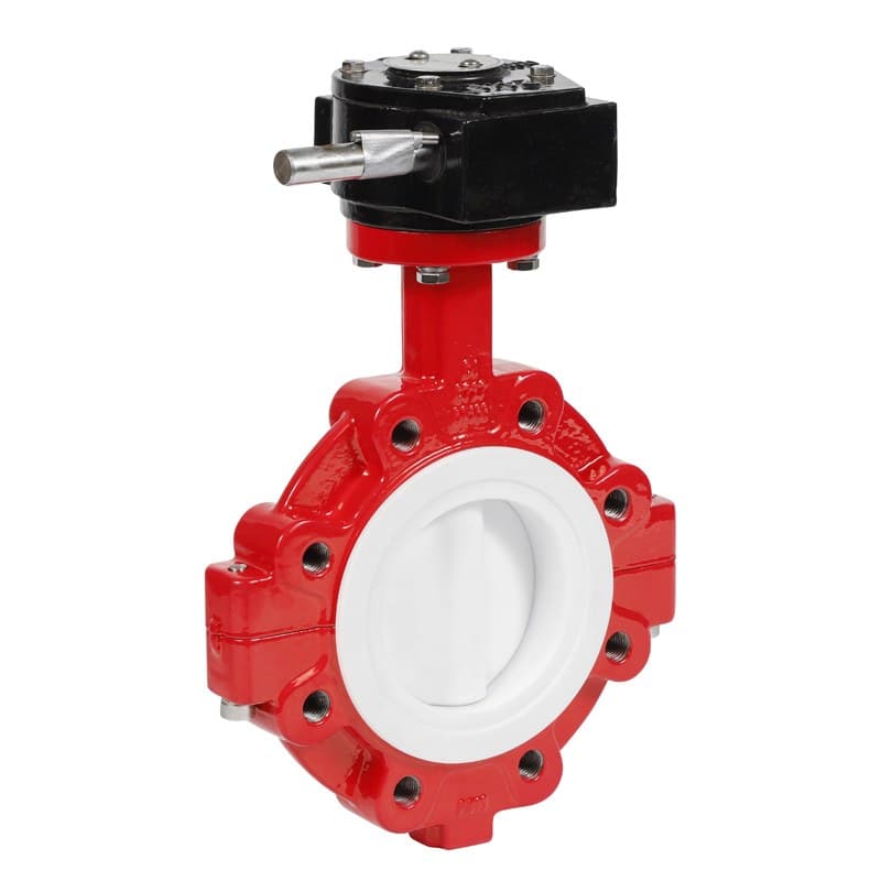 PTFE Full Coated Lug Butterfly Valve (2)