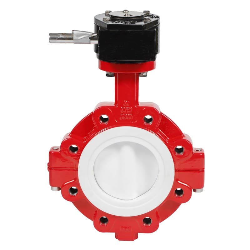 PTFE Full Coated Lug Butterfly Valve