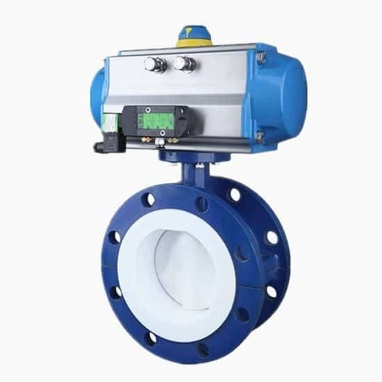 PTFE Seat Flange Butterfly Valve (6)