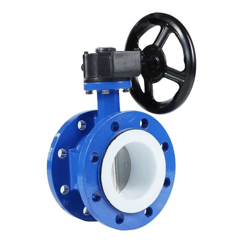 PTFE Seat Flange Butterfly Valve (2)