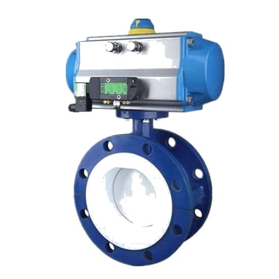 PTFE Seat Flange Butterfly Valve