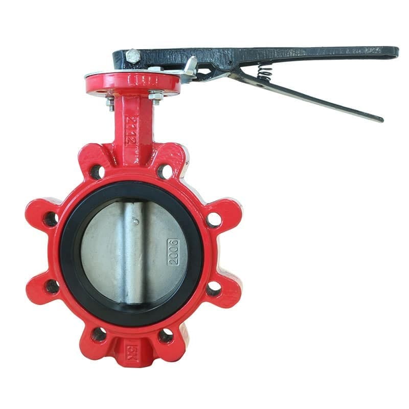 Red 5K Lug Butterfly Valve