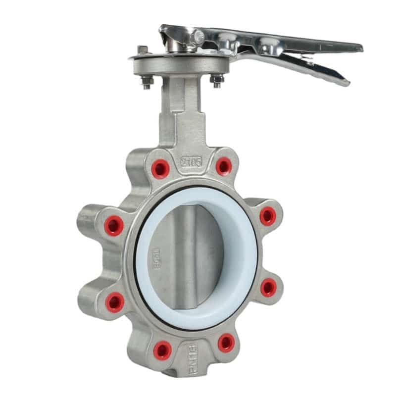 Stainless Steel PTFE Seat Lug Butterfly Valve (2)