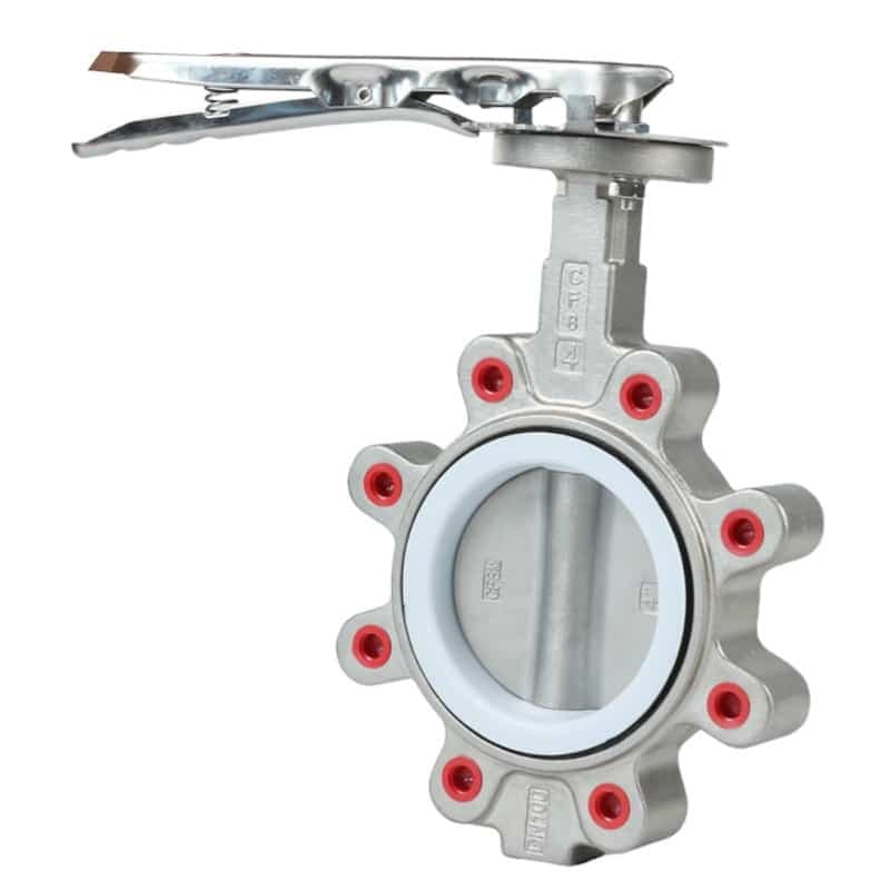 Stainless Steel PTFE Seat Lug Butterfly Valve (3)