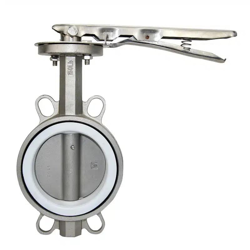 Stainless Steel PTFE Seat Wafer Butterfly Valve (2)