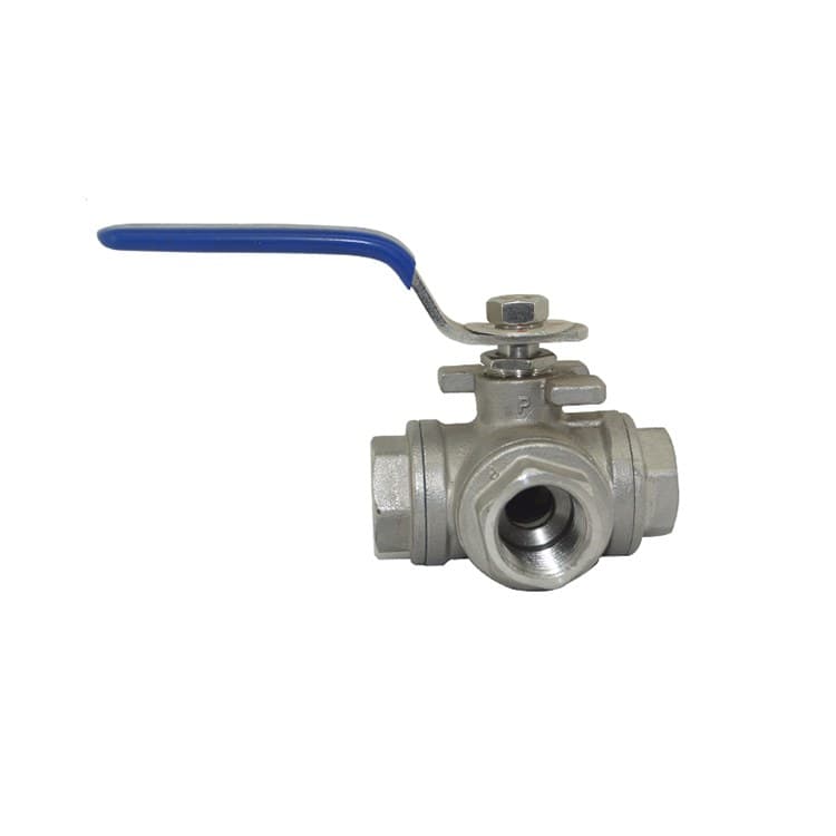 3 way female thread ball valve