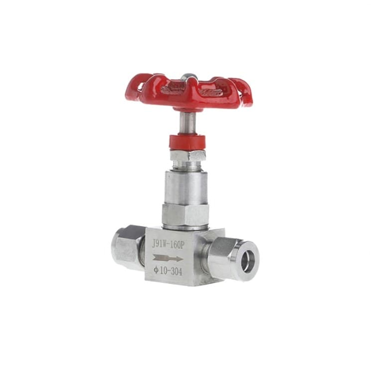 Double ferrules needle valve