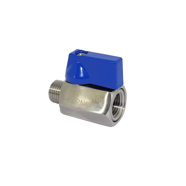 Male female thread mini ball valve