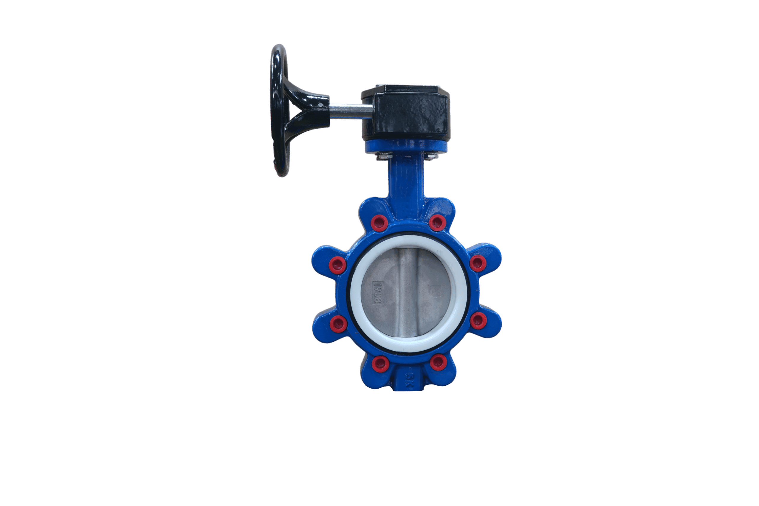 SS304 Disc PTFE Seat Lug Butterfly Valve with Gear Operator (3)
