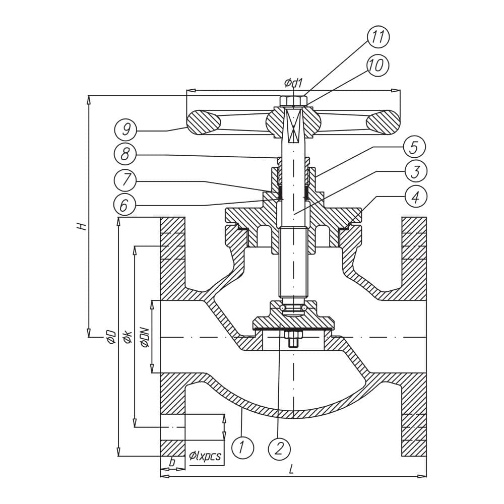 Bronze Globe Valve Straight Type (Screw Bonnet (2)