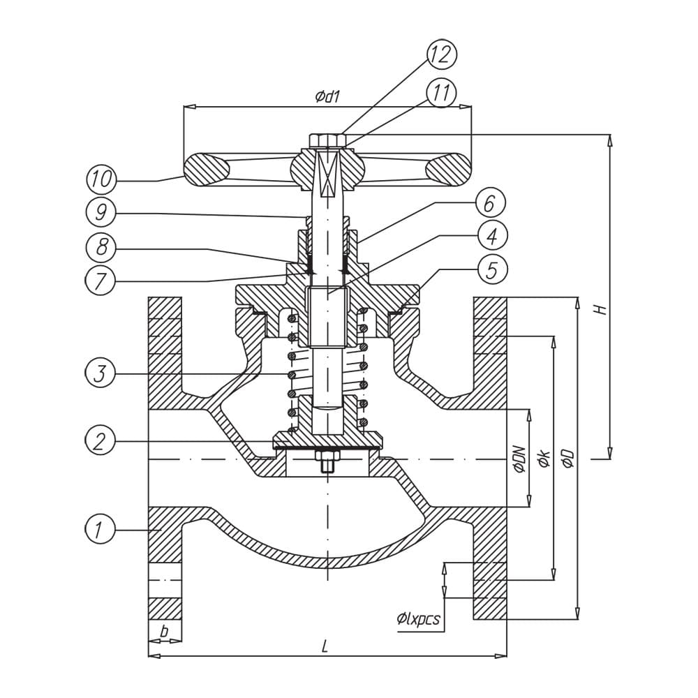 Bronze SDNR Stop Valve Straight Type (Screw Bonnet (2)