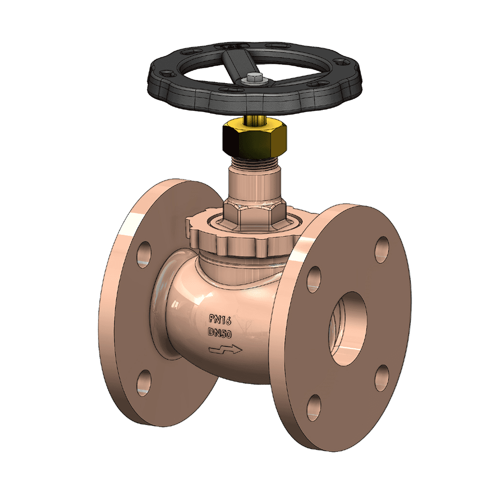 Secured Bonnet Short Type Straight Globe Valve