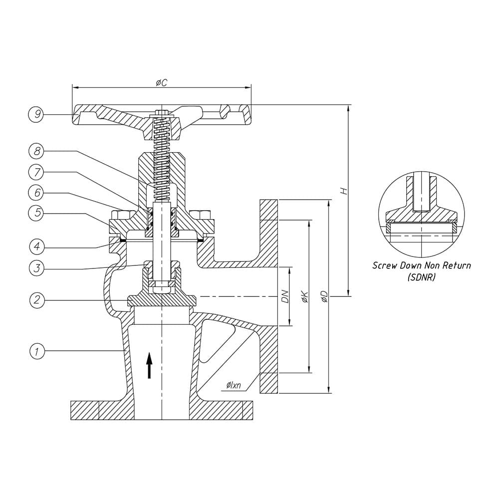Aluminum Angle Globe Valve PN16 (2)