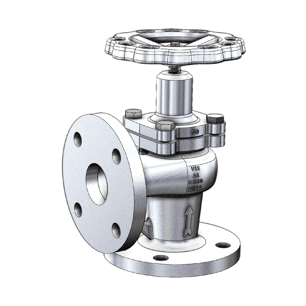 Aluminum Angle Globe Valve PN16