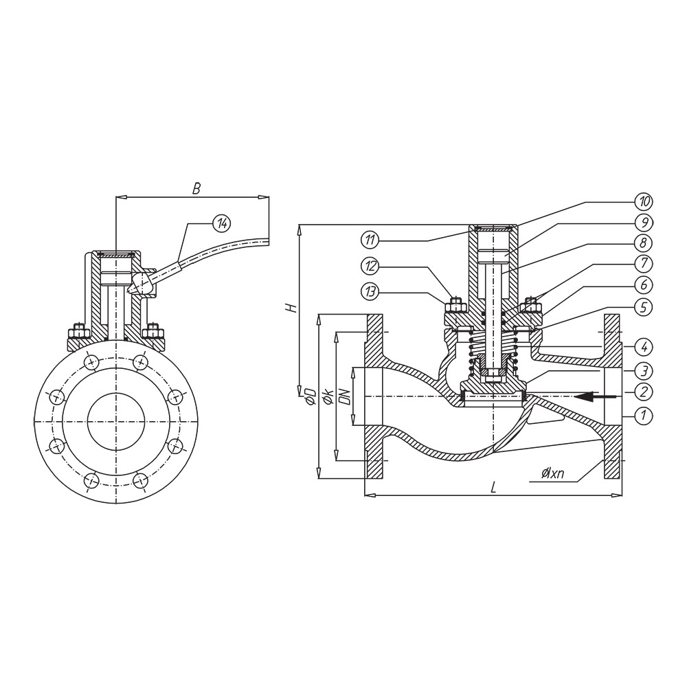 Self Closing Valve With Spring Form drawing 1