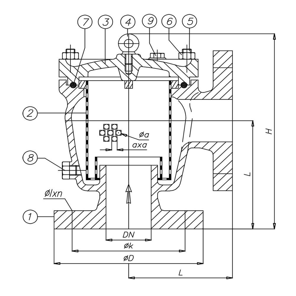 Aluminum Angle Type Mud Box drawing 1