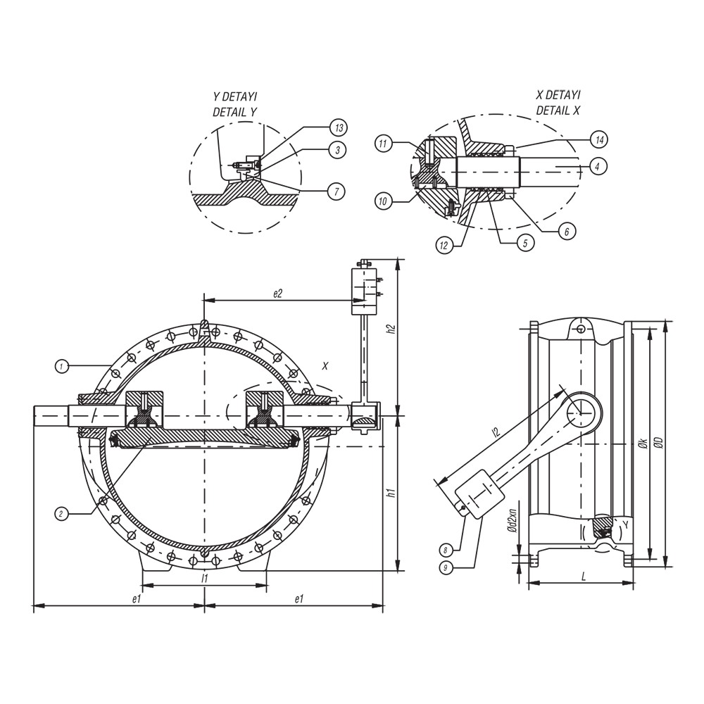 Tilting Type Check Valve (Marine) drawing 1