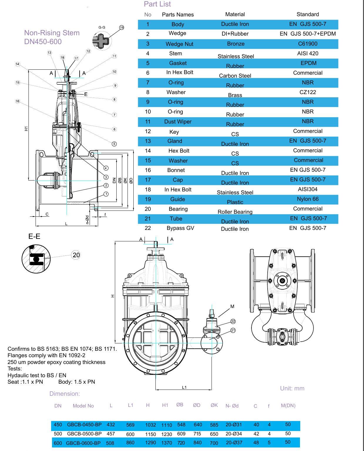 RSV Gate Valve - By-Pass drawing 2