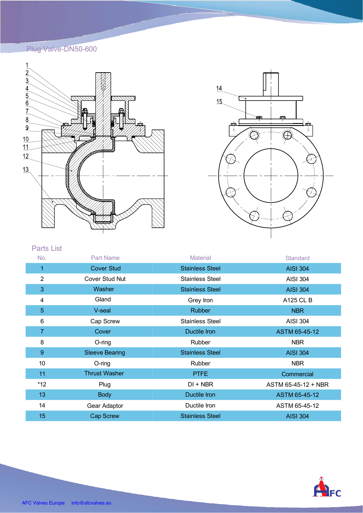 PVGX - Eccentric Plug Valve drawing 2