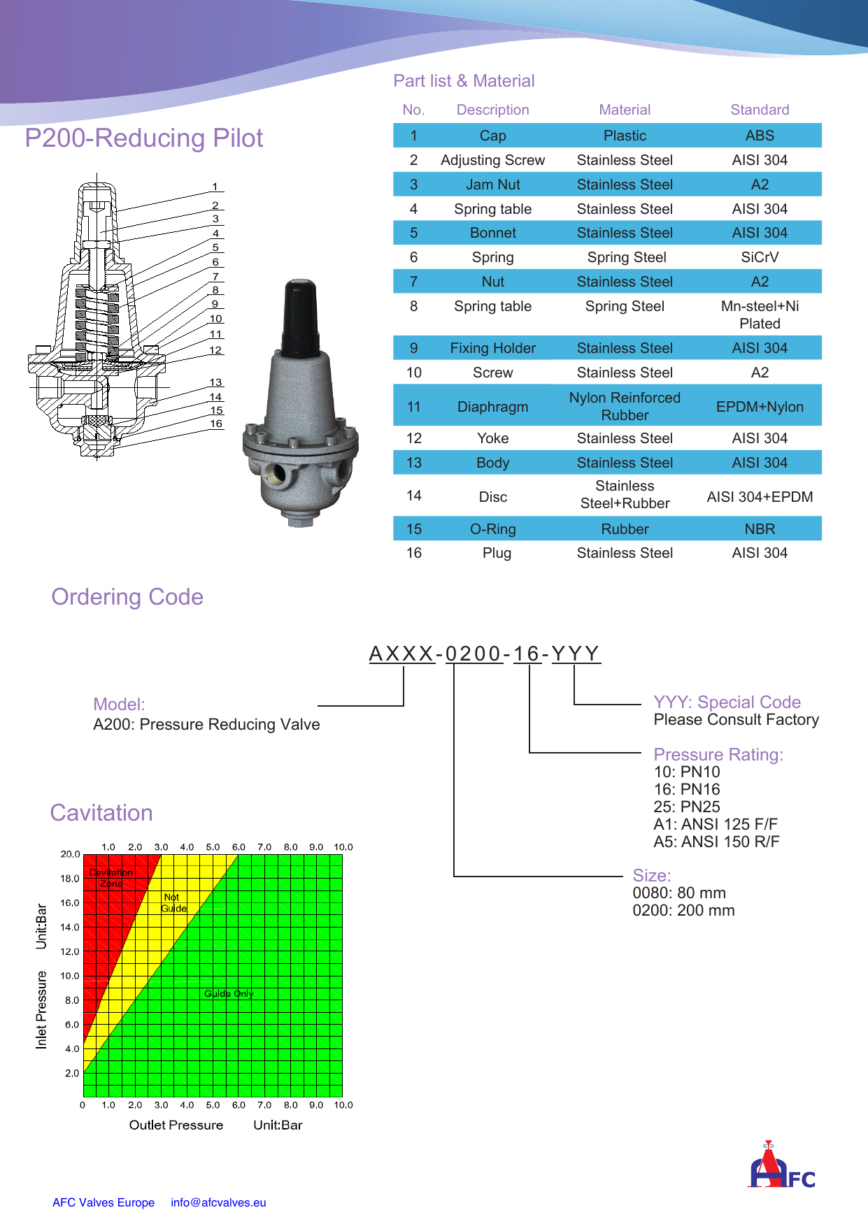 P200 Reducing Pilot drawing 5