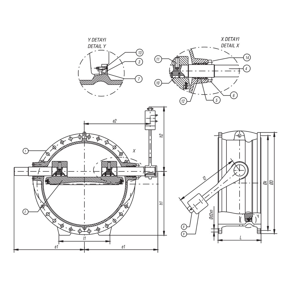 Tilting Type Check Valve drawing 1